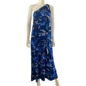Tommy Bahama Romantic Blooms One Shoulder Maxi Dress S/P